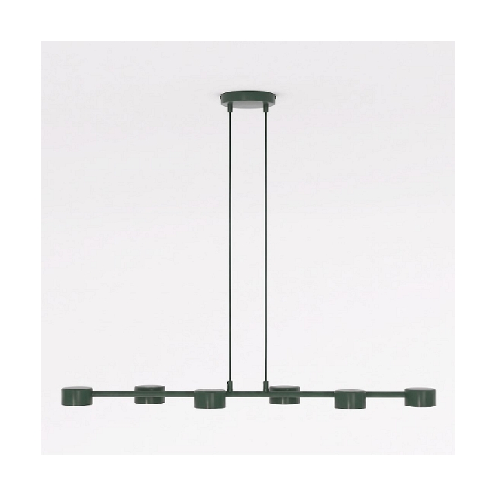 Lampa wisząca MEGARA 6 OLIVE GREEN - Emibig