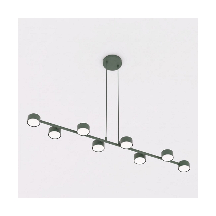 Lampa wisząca MEGARA 8 OLIVE GREEN - Emibig
