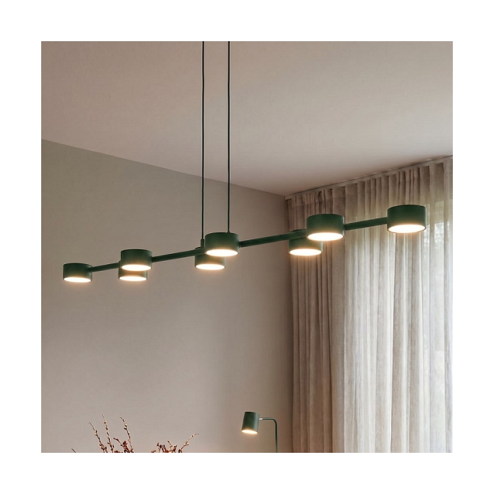 Lampa wisząca MEGARA 8 OLIVE GREEN - Emibig