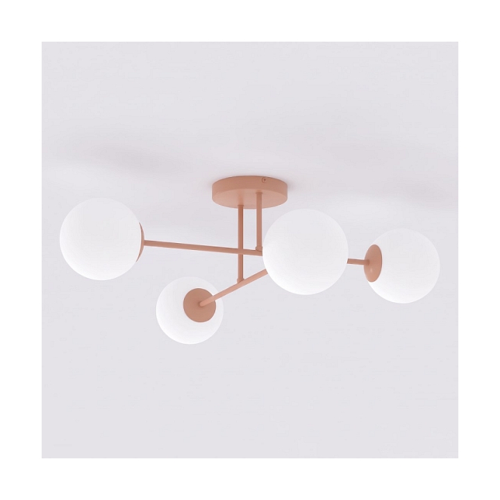 Lampa sufitowa ROMA 4 CORAL OPAL - Emibig