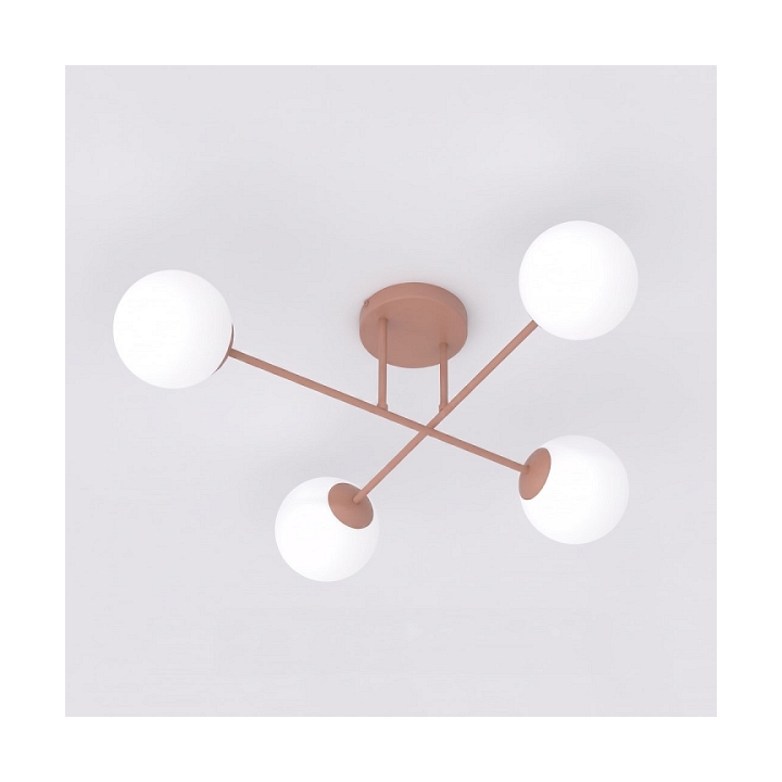 Lampa sufitowa ROMA 4 CORAL OPAL - Emibig
