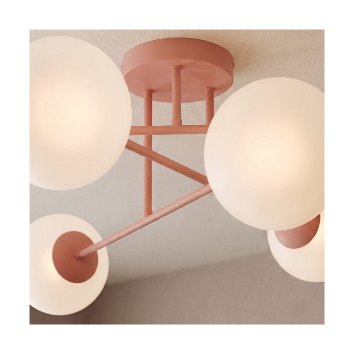 Lampa sufitowa ROMA 6 CORAL OPAL - Emibig