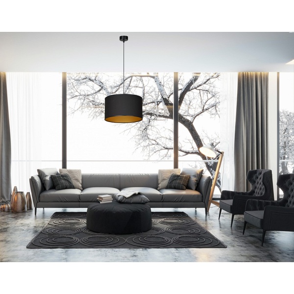 Lampa wisząca ROTO 1 BL BLACK/GOLD