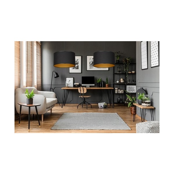 Lampa wisząca ROTO 1 BL BLACK/GOLD