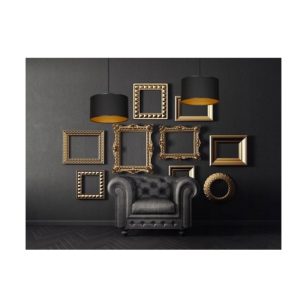 Lampa wisząca ROTO 1 BL BLACK/GOLD