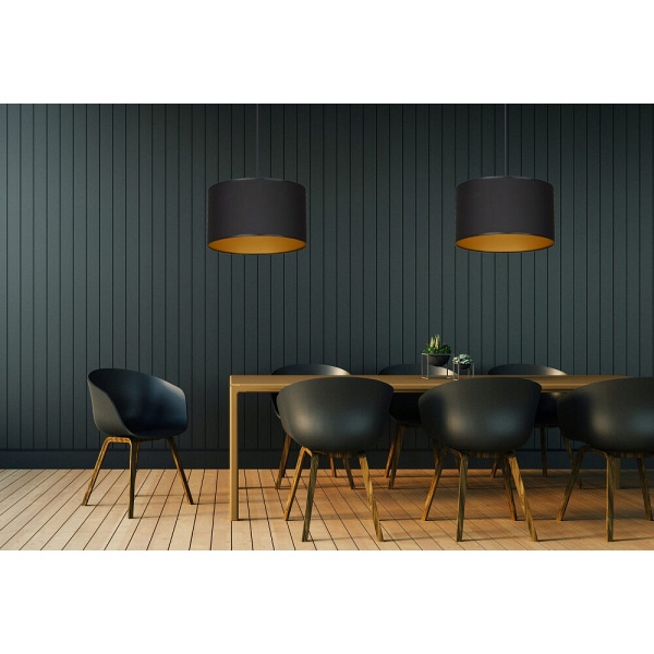 Lampa wisząca ROTO 2 BL BLACK/GOLD