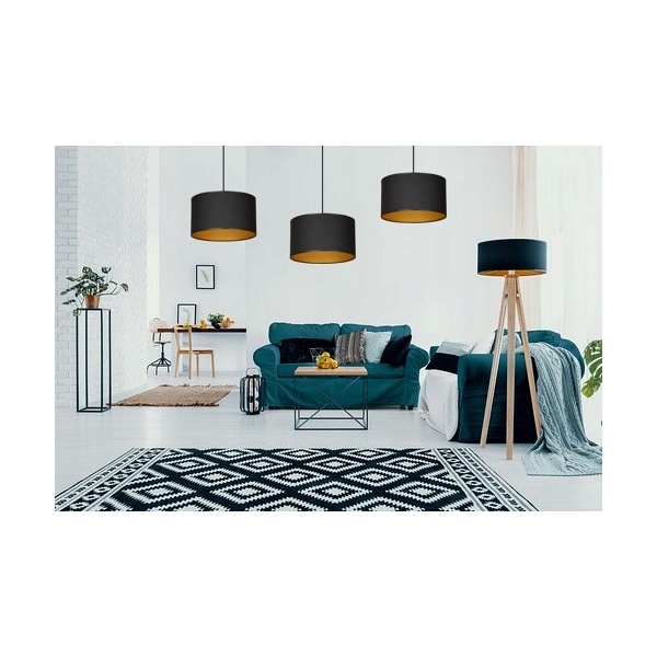 Lampa wisząca ROTO 3 BL BLACK/GOLD
