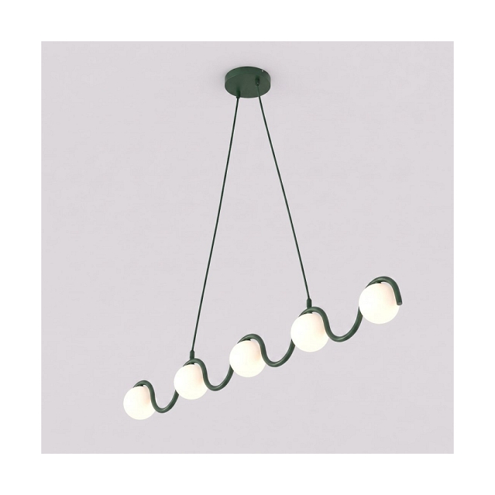 Lampa wisząca SINUS 5 OLIVE GREEN - Emibig