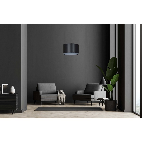 Lampa wisząca ROTO 1 BL BLACK/SILVER