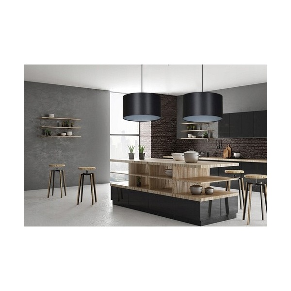 Lampa wisząca ROTO 2 BL BLACK/SILVER