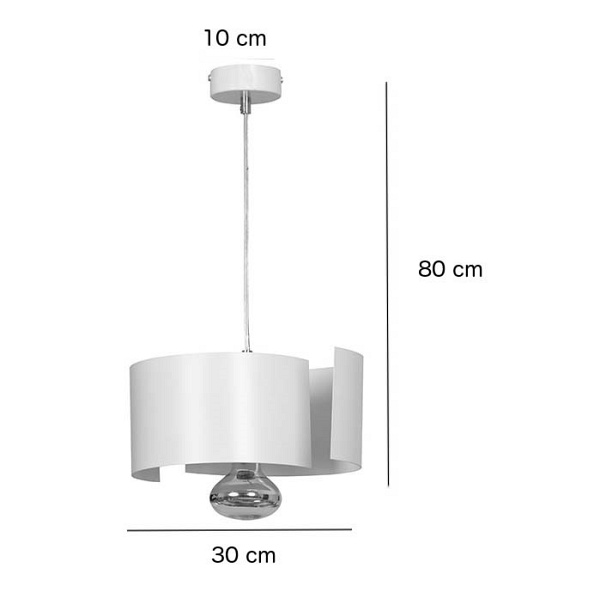 Lampa wisząca VIXON 1 WHITE