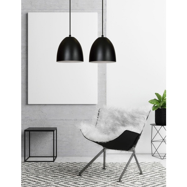 Lampa wisząca LENOX 2 BLACK / WHITE