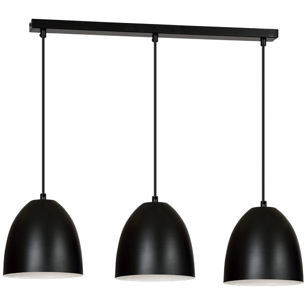 Lampa wisząca LENOX 3 BLACK / WHITE