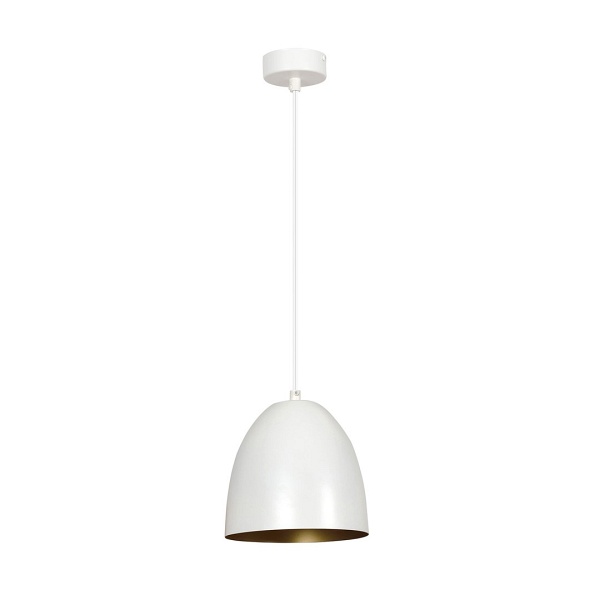 Lampa wisząca LENOX 1 WHITE / GOLD
