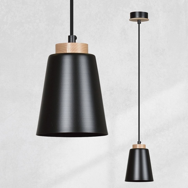 Lampa wisząca BOLERO 1 BLACK - Emibig