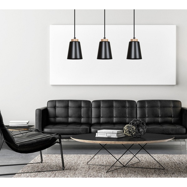 Lampa wisząca BOLERO 3 BLACK