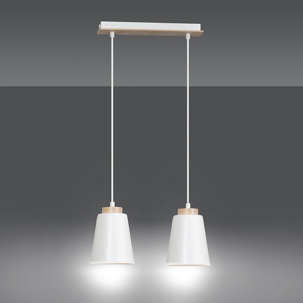 Lampa wisząca BOLERO 2 WHITE - Emibig