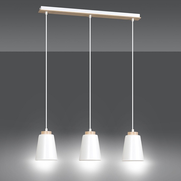Lampa wisząca BOLERO 3 WHITE - Emibig