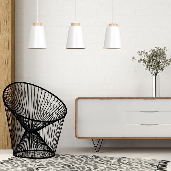 Lampa wisząca BOLERO 3 WHITE
