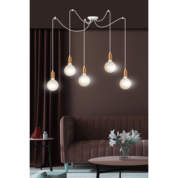 Lampa wisząca SPARK 5 WHITE