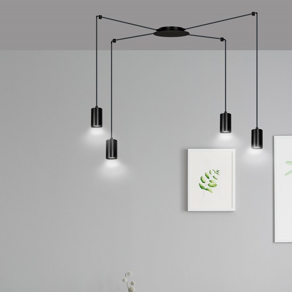 Lampa wisząca TRAKER 4 BL/BLACK