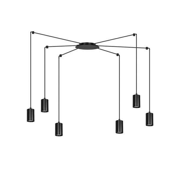 Lampa wisząca TRAKER 6 BL/BLACK