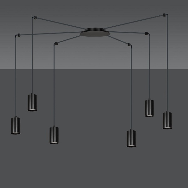Lampa wisząca TRAKER 6 BL/BLACK