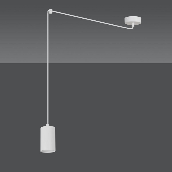 Lampa wisząca TRAKER 1 WH/WHITE - Emibig