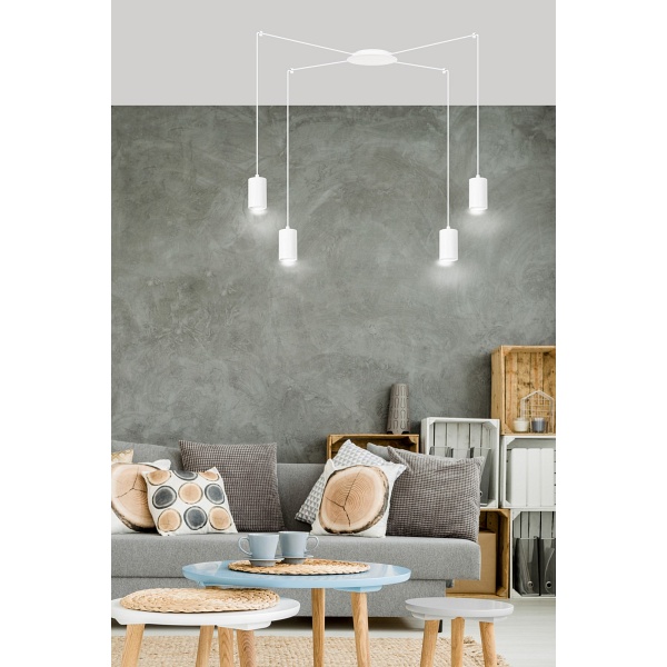 Lampa wisząca TRAKER 4 WH/WHITE