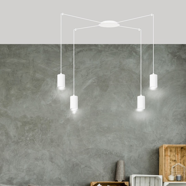 Lampa wisząca TRAKER 4 WH/WHITE