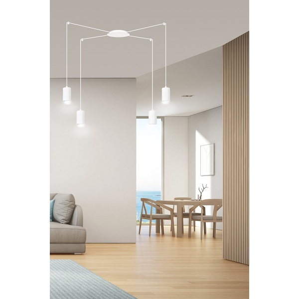 Lampa wisząca TRAKER 4 WH/WHITE