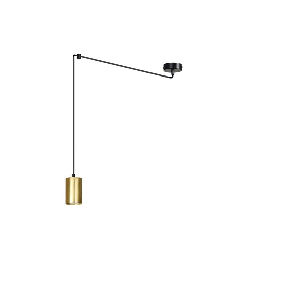 Lampa wisząca TRAKER 1 BL/GOLD