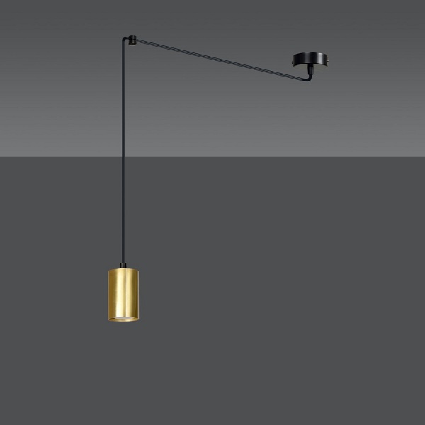 Lampa wisząca TRAKER 1 BL/GOLD - Emibig