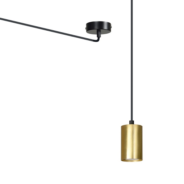 Lampa wisząca TRAKER 1 BL/GOLD