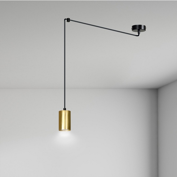 Lampa wisząca TRAKER 1 BL/GOLD