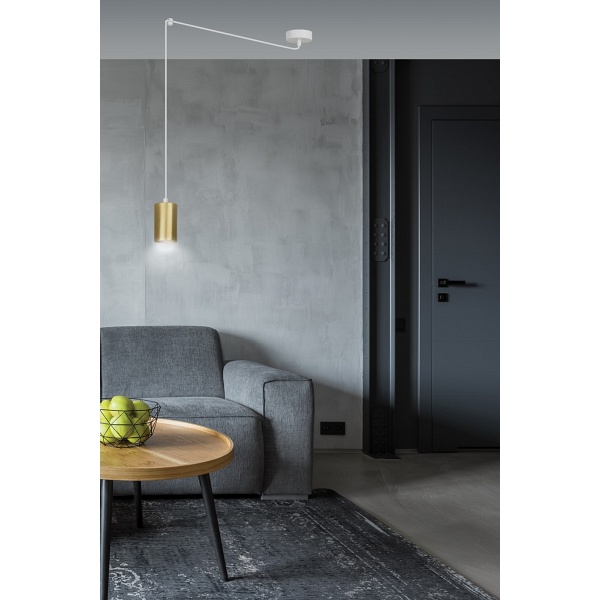 Lampa wisząca TRAKER 1 WH/GOLD