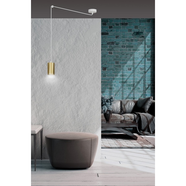 Lampa wisząca TRAKER 1 WH/GOLD