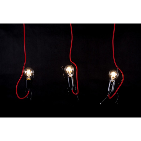 Lampa wisząca BOBI 3 BLACK