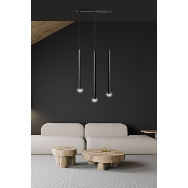 Lampa wisząca SELTER 3 BLACK
