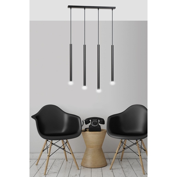 Lampa wisząca SELTER 4 BLACK