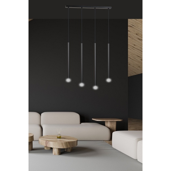 Lampa wisząca SELTER 4 BLACK
