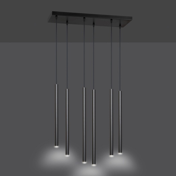Lampa wisząca SELTER 6 BLACK