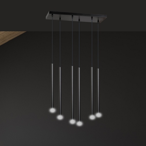 Lampa wisząca SELTER 6 BLACK