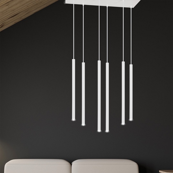 Lampa wisząca SELTER 6 WHITE