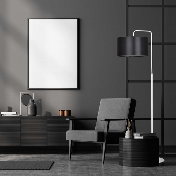 Lampa podłogowa TRAPO LP1 WH BLACK