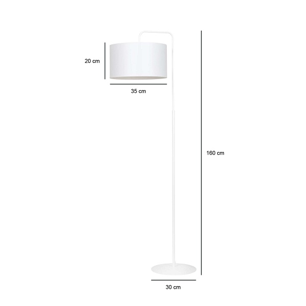 Lampa podłogowa TRAPO LP1 WH WHITE