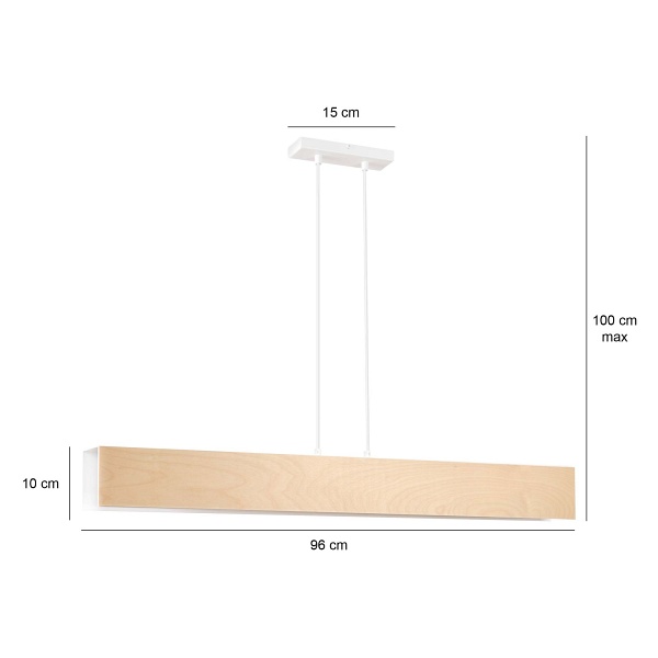 Lampa wisząca CARLO 4 WHITE