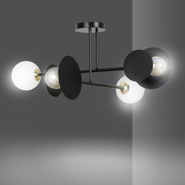 Lampa sufitowa MINERVA 4 BLACK