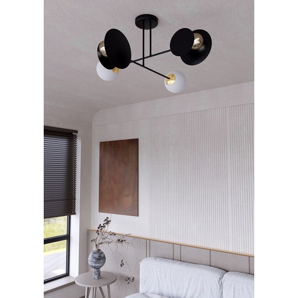 Lampa sufitowa MINERVA 4 BLACK