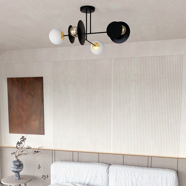 Lampa sufitowa MINERVA 4 BLACK